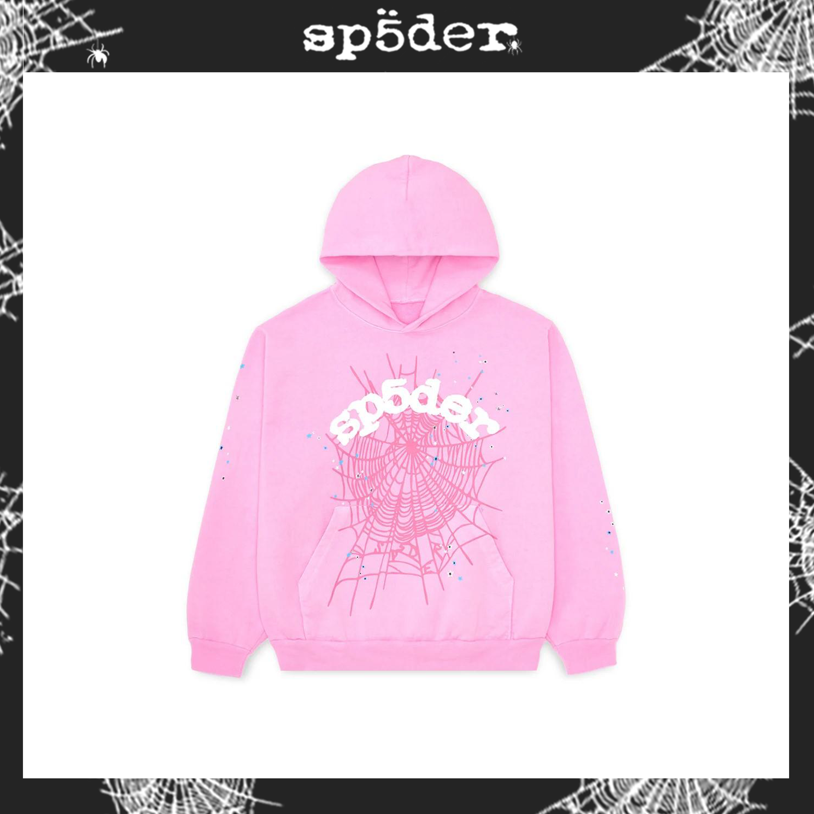 SP5DER FW23-PINK2 Hoodie image 1