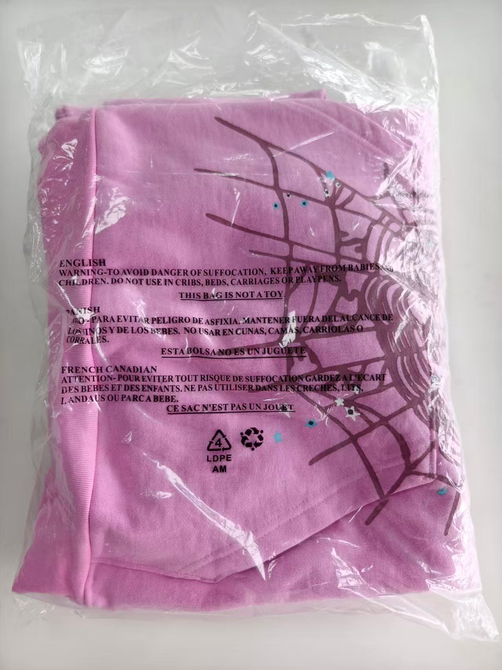 SP5DER FW23-PINK2 Hoodie image 5