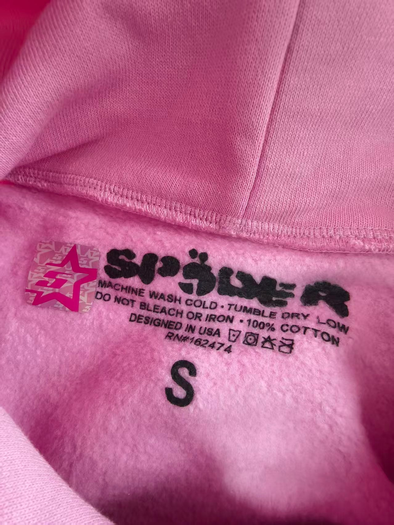 SP5DER FW23-PINK2 Hoodie image 14