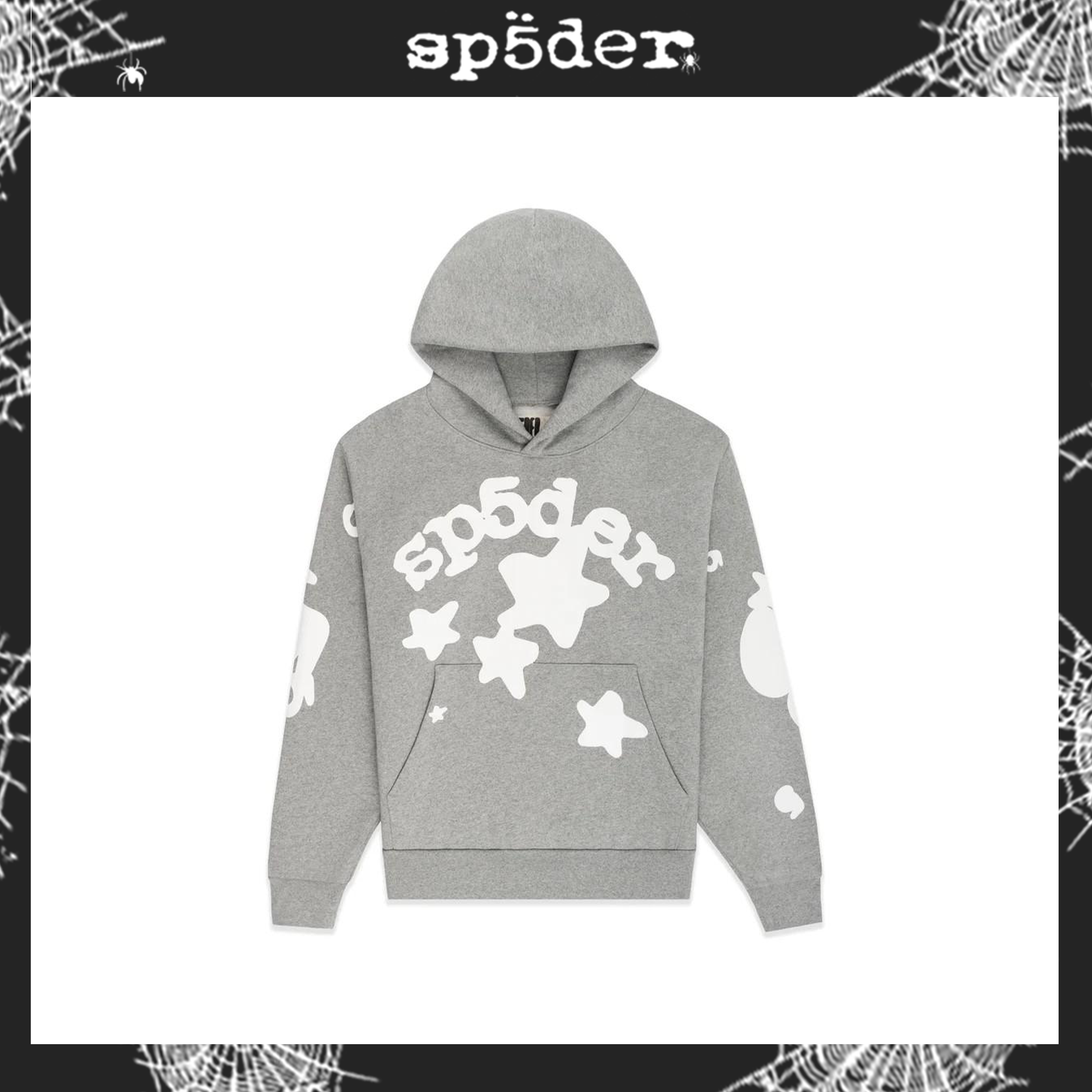 SP5DER FW24-DARK GREY HEATHER Hoodie image 1
