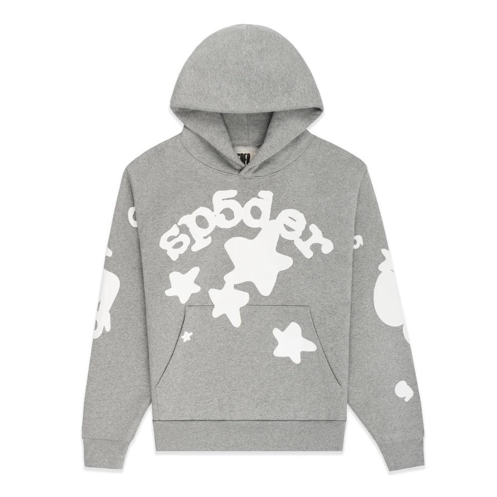 SP5DER FW24-DARK GREY HEATHER Hoodie image 2