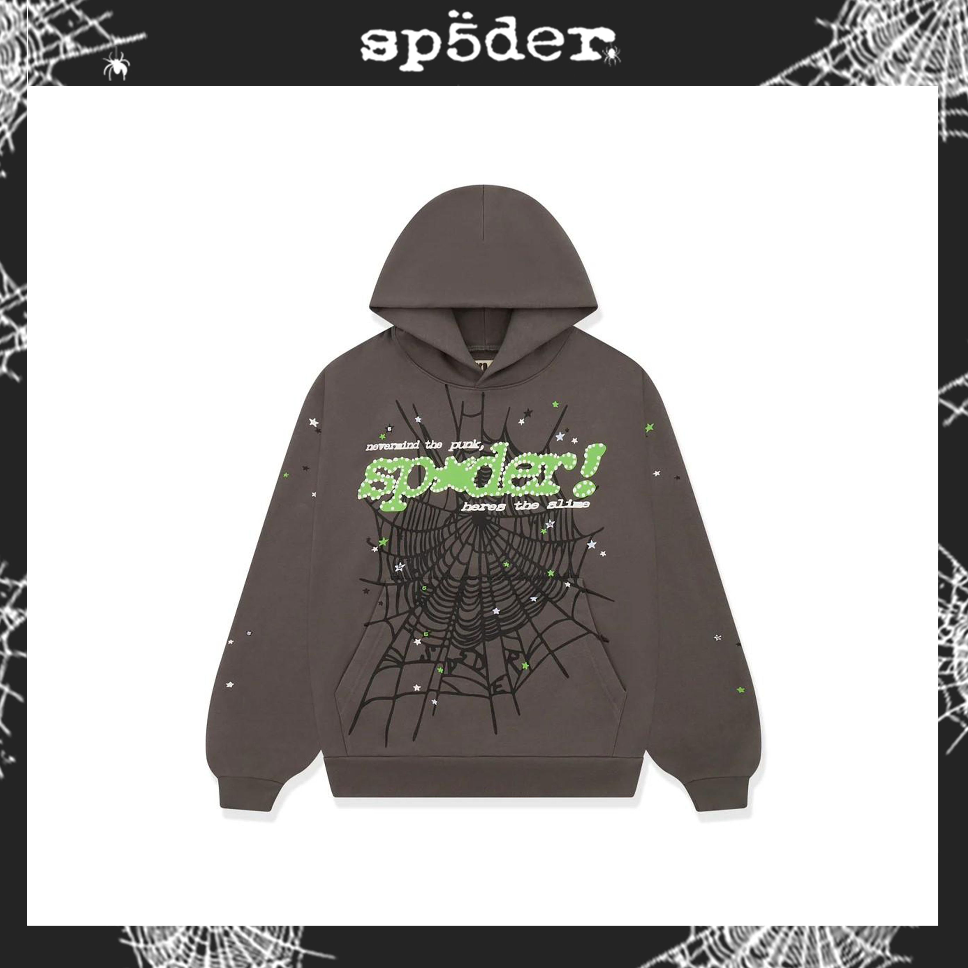SP5DER FW24-SLATE GREY Hoodie image 1