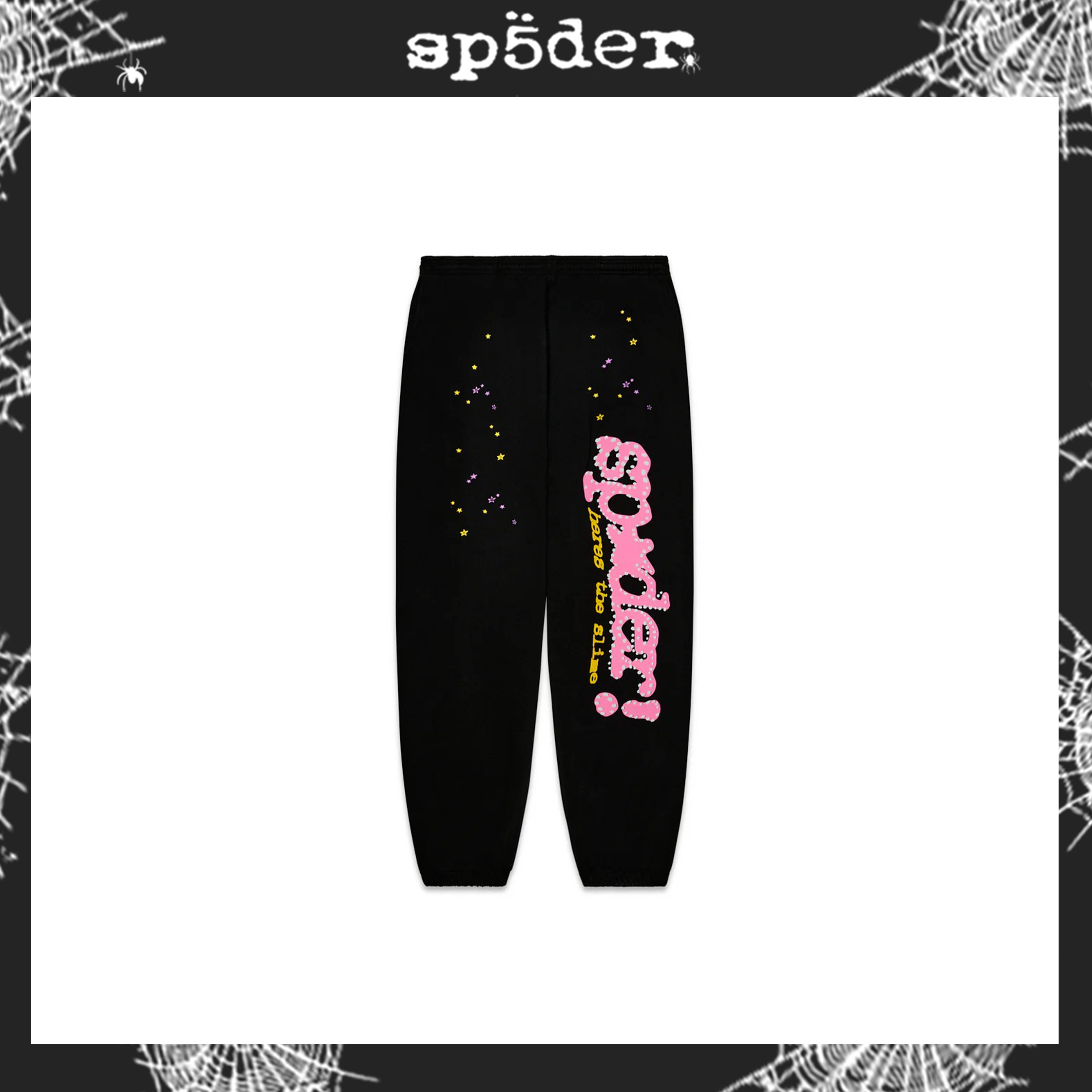 SP5DER FW23-BLACK Sweatpants image 1
