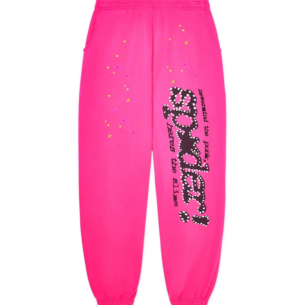 SP5DER FW23-PINK1 Sweatpants image 2