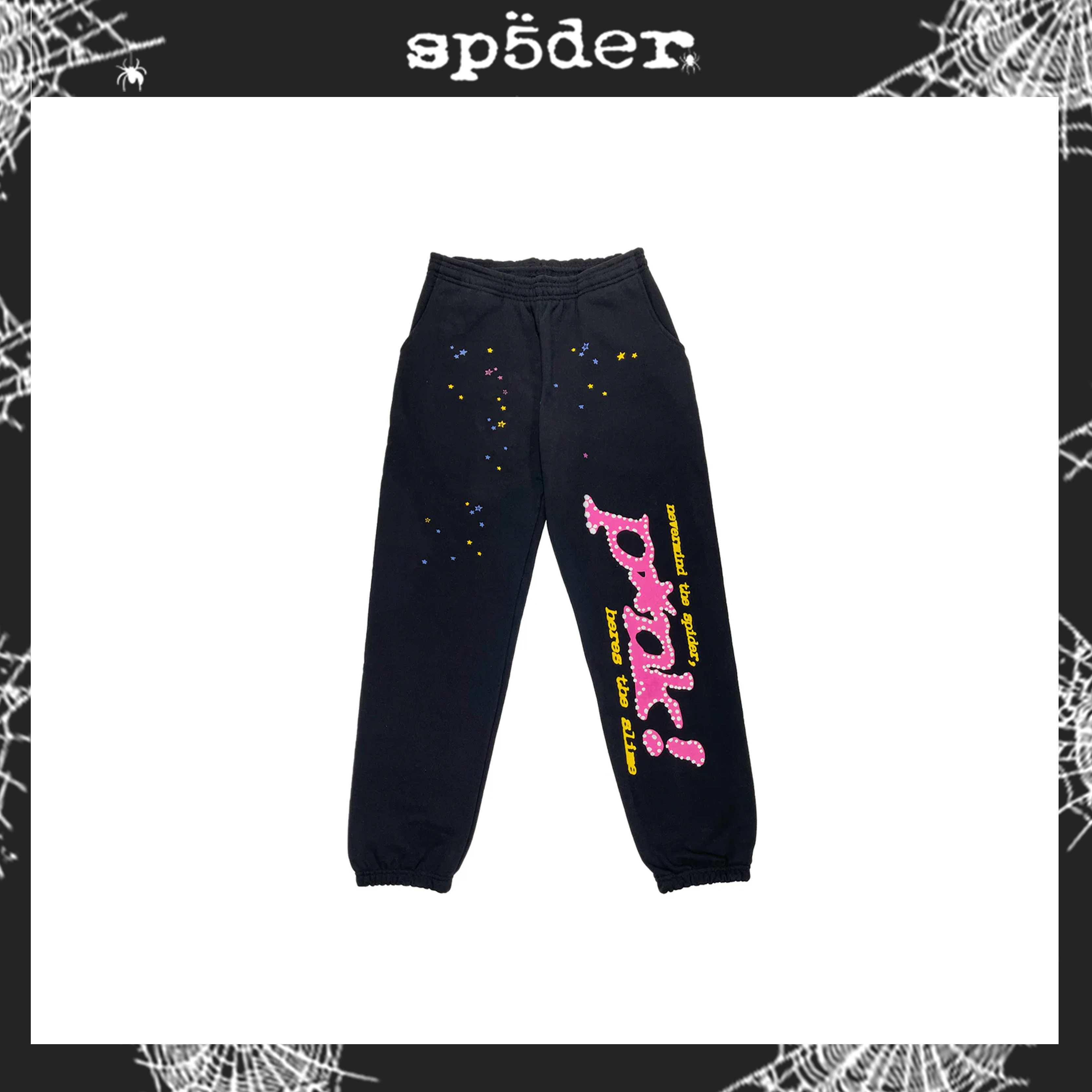 SP5DER SS21-BLACK Sweatpants image 1