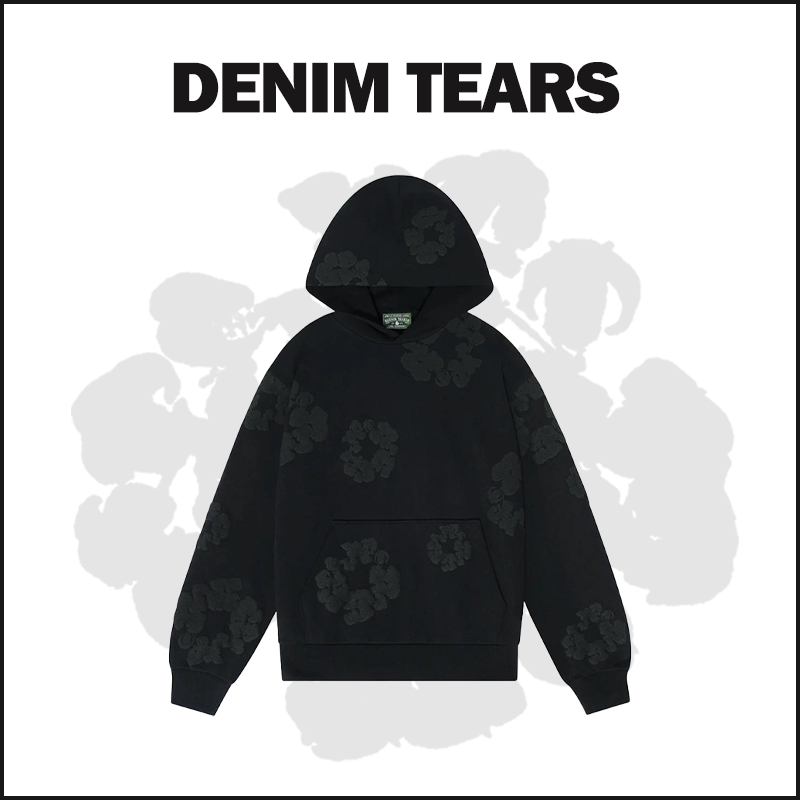 DENIM TEARS BLACK Hoodie 4510 image 1