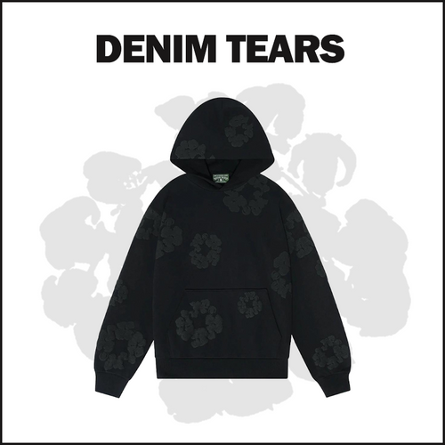 DENIM TEARS BLACK Hoodie 4510 image 1