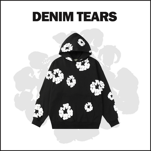 DENIM TEARS BLACK Hoodie 4601 image 1