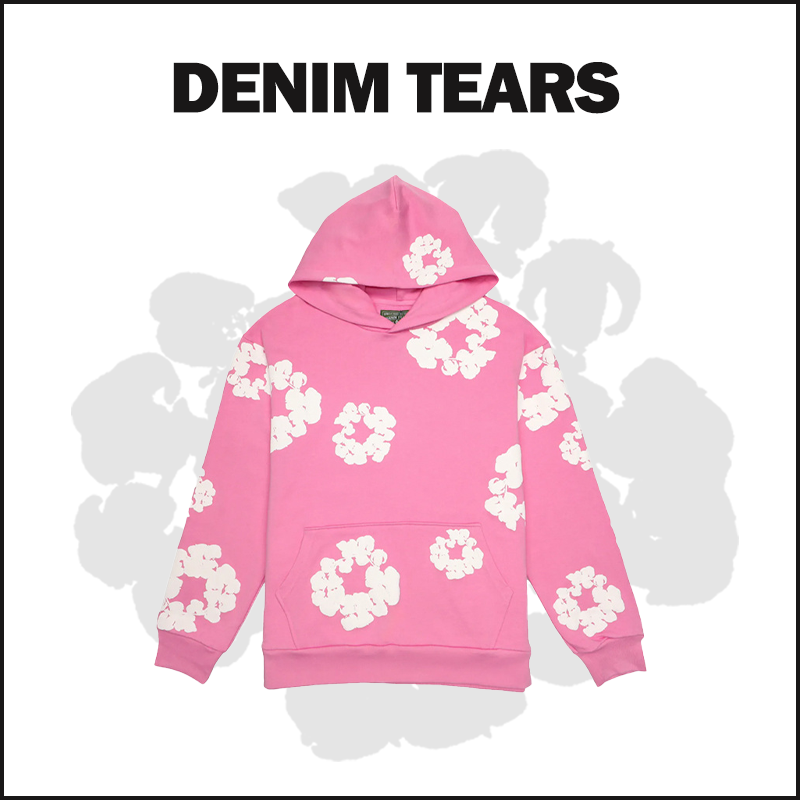 DENIM TEARS PINK Hoodie image 1