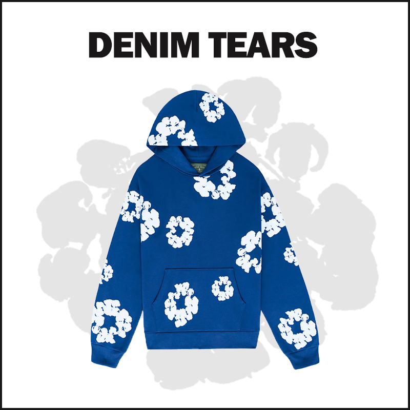 DENIM TEARS BLUE Hoodie image 1