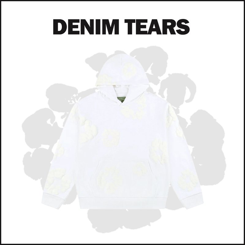 DENIM TEARS WHITE Hoodie image 1