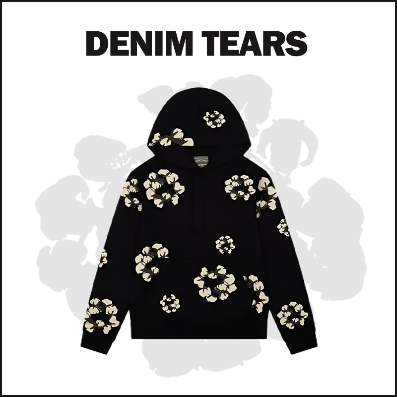 DENIM TEARS BLACK-NEW Hoodie image 1