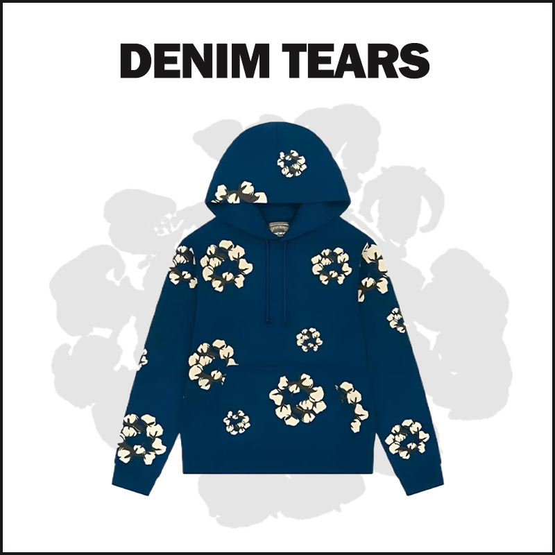 DENIM TEARS NEVY BLUE-NEW Hoodie image 1