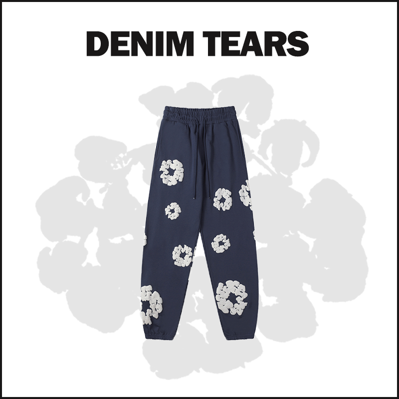 DENIM TEARS NEVY BLUE Sweatpants image 1