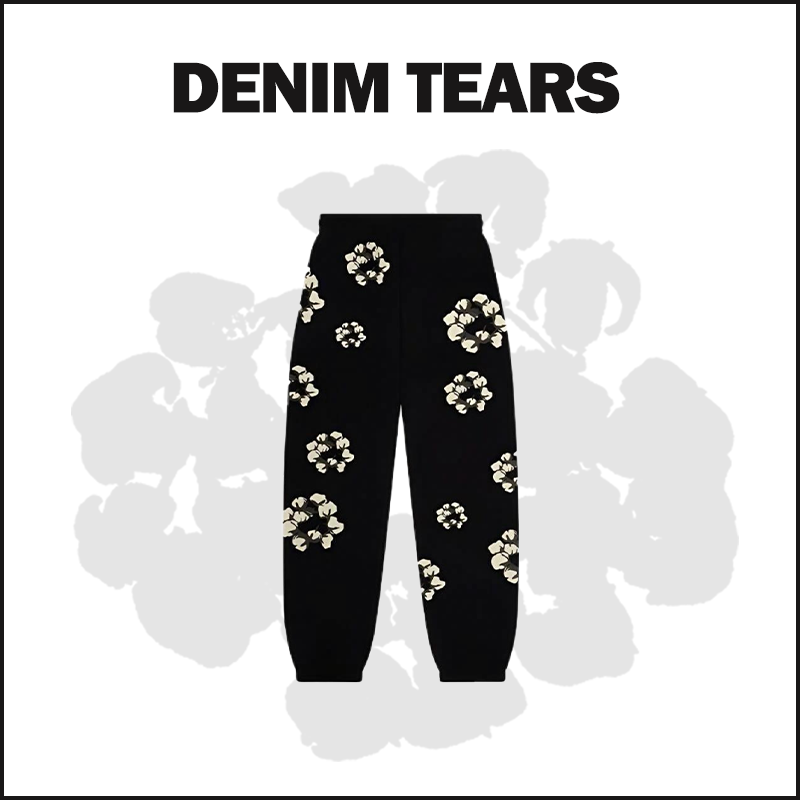 DENIM TEARS BLACK-NEW Sweatpants image 1