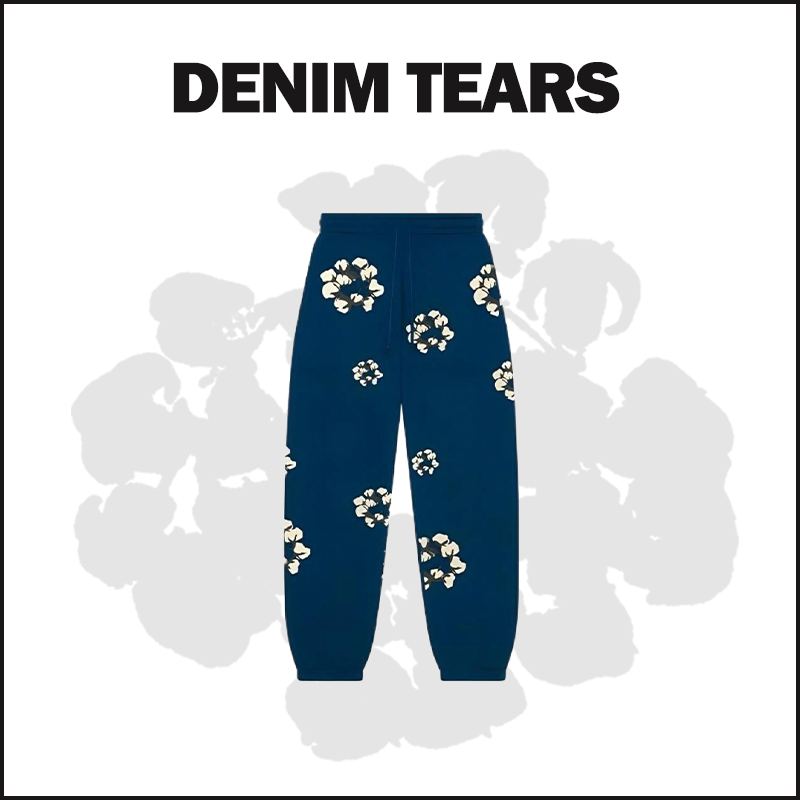 DENIM TEARS NEVY BLUE-NEW Sweatpants image 1