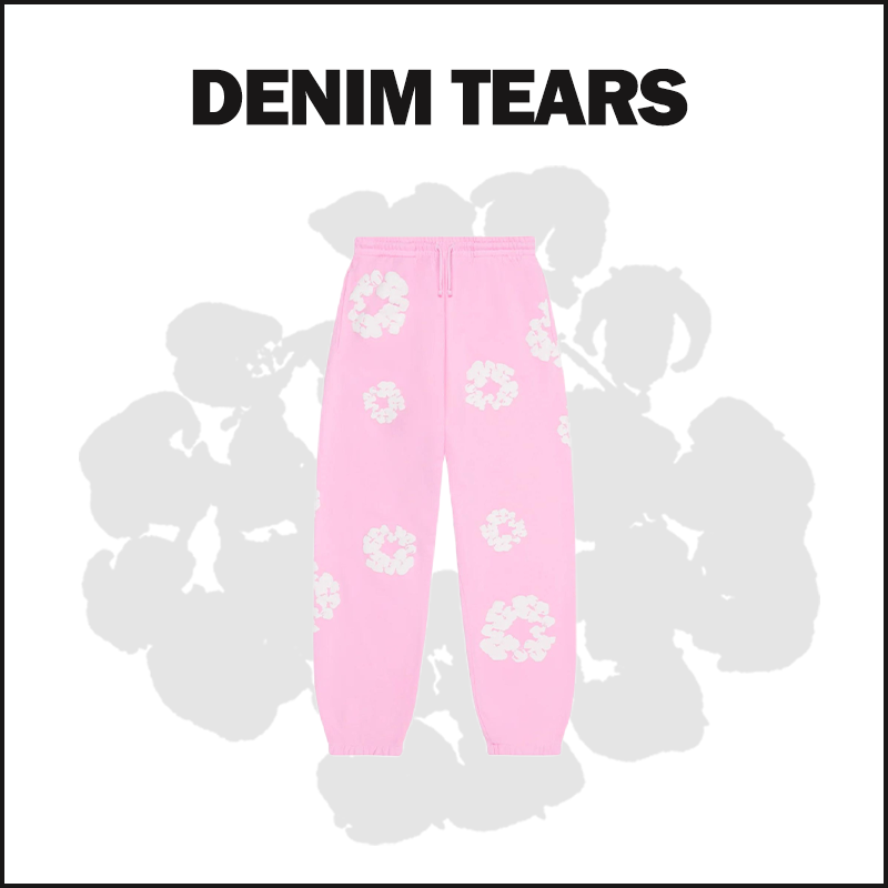 DENIM TEARS PINK-NEW Sweatpants image 1