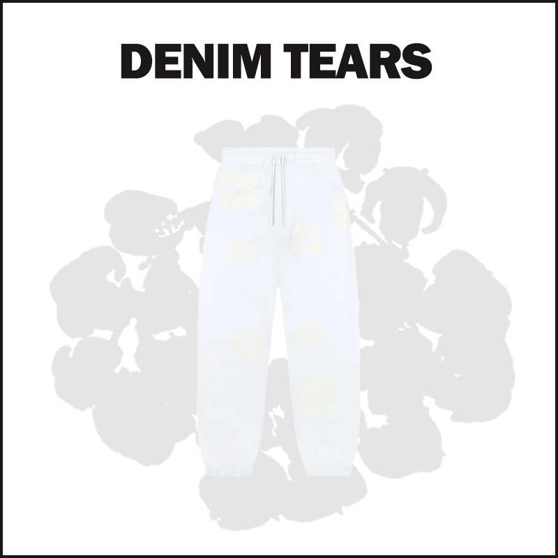 DENIM TEARS WHITE Sweatpants image 1