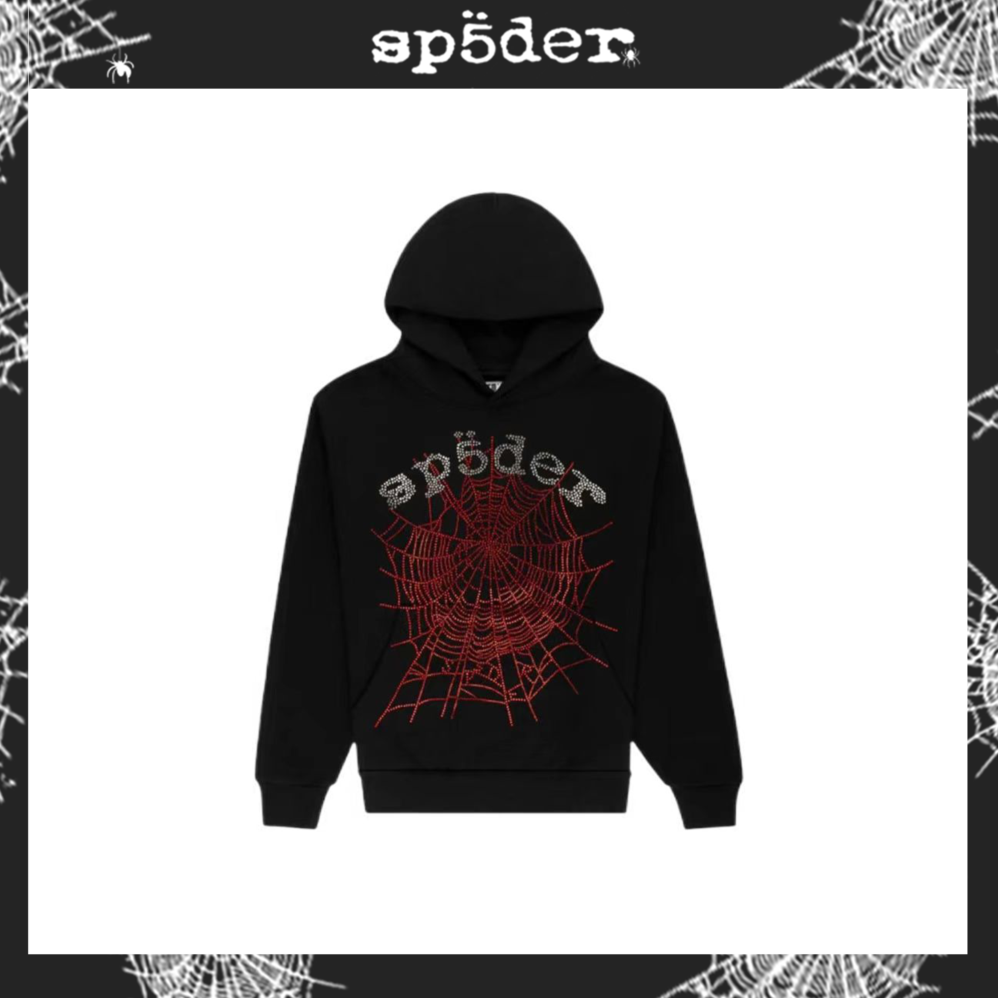 SP5DER SS25-BLACK Hoodie 2727 image 1