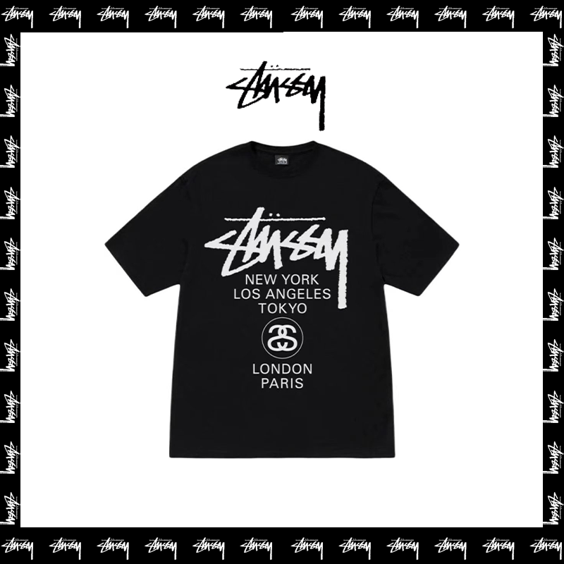 STUSSY 黑色-STT01 T-Shirt image 1