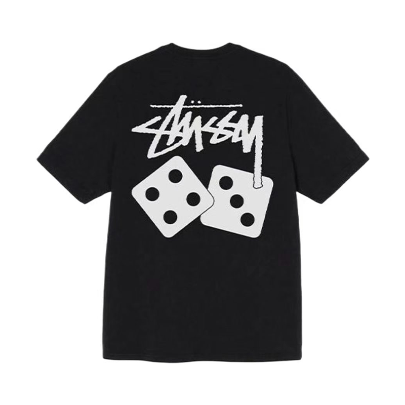 STUSSY 黑色 STT04 T-Shirt image 3