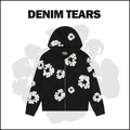 DENIM TEARS BLACK Zip Hoodie image 1